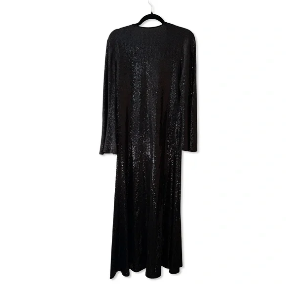 DODO BAR OR Nina embellished cutout stretch-jersey maxi dress black metallic 10
